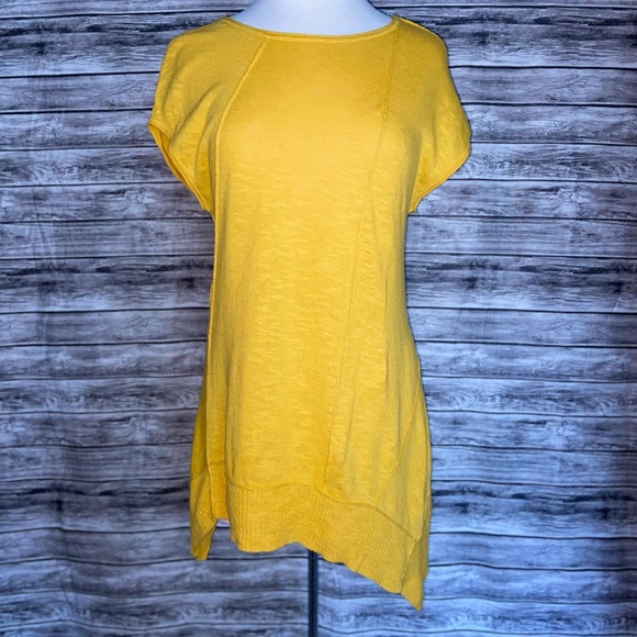 EILEEN FISHER Asymmetric Women Short Sleeve Top M - Picture 4 of 9